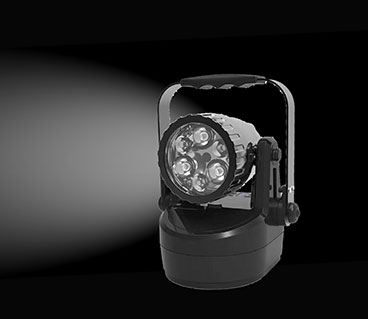 Letupan bukti membawa lampu suluh lampu carian mudah alih SPL-D siri